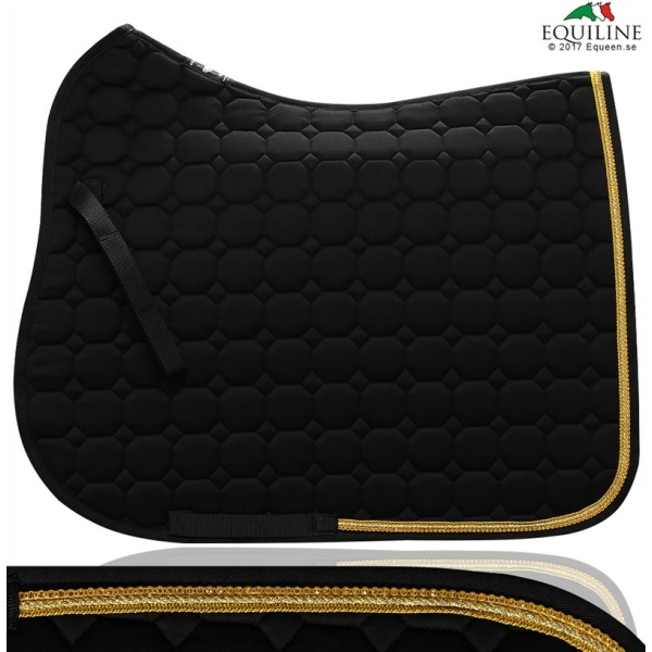 Equiline Schabrak Octagon Dressyr - Passpoaler i Guld & Guld Swarovski