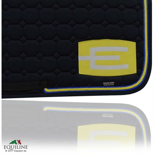 Equiline Schabrak Octagon med E-Logga Blå & Gul - Octagon Allround