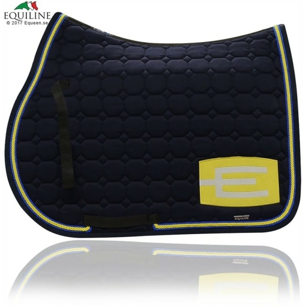 Equiline Schabrak Octagon med E-Logga Blå & Gul - Octagon Allround