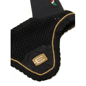 Equiline Soundless huva E-logga - Guld passpoal